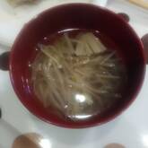 エノキの簡単スープ