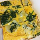 ホウレン草入りスペイン風オムレツ