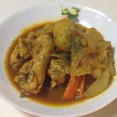 手羽元とゴロゴロ野菜のカレースープ煮