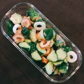 キュウリの梅みそ和え