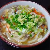 だし香るショウガ風味のトロミうどんの献立