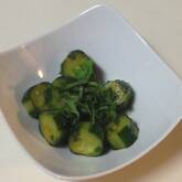 キュウリのシソ風味漬け