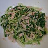 塩もみ水菜とツナのマヨ和え