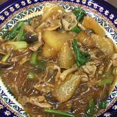 冬瓜と豚肉の春雨炒め