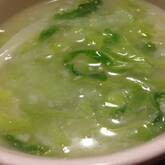 白菜のショウガスープ