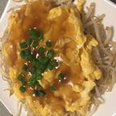 春キャベツと卵のあんかけ