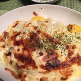 卵とソーセージのとろーりポテトグラタン