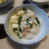 ニラたっぷり塩麻婆豆腐