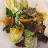 春キャベツと牛肉のシャッキリ炒め