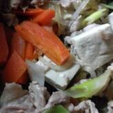 たっぷり野菜と一緒に！味しみ肉豆腐