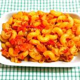 マカロニのケチャップ炒め