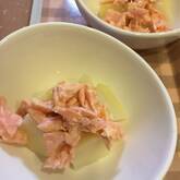 ジャガイモと鮭のマヨ和え