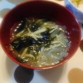 春雨とワカメのヘルシースープ