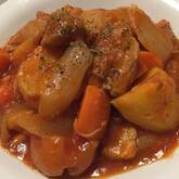 和風だしが香る！旨みたっぷりトマト肉じゃが