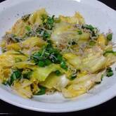 キャベツとジャコの蒸し煮