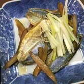 アジとゴボウの香味煮