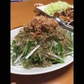 大根と水菜のパリパリジャコサラダ　【大根上部+大根葉】