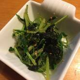 簡単常備菜！水菜のナムル にんにくの香りが食欲そそる