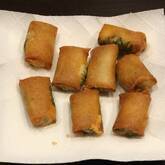 サーモンとクリームチーズの春巻き