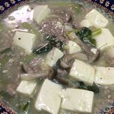 ニラたっぷり塩麻婆豆腐