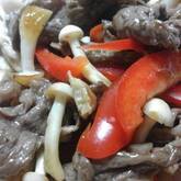 牛肉と野菜のオイスター炒め