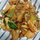 タケノコと豚の甘辛炒め