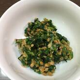 ホウレン草の納豆和え