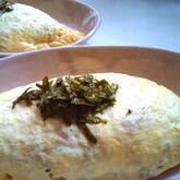 納豆としらす干しのオムライス