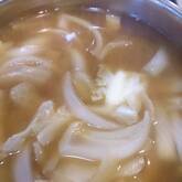 キャベツと玉ネギのみそ汁