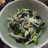 モヤシとキュウリの海苔和え