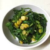 ホウレン草のバター炒め