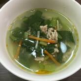 小松菜とツナの中華スープ