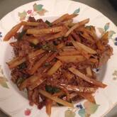 牛肉とジャガイモの中華炒め