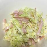 キャベツのからしおかかマヨ和え