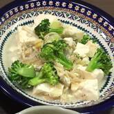ブロッコリーと豆腐の塩炒め