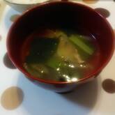 チンゲンサイのスープ