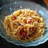 シラスの冷製パスタ