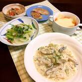 タラのマスタードクリーム煮