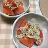 トマトとシラスのポン酢和え