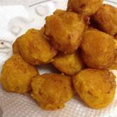 カボチャの揚げニョッキ