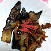 豚肉とナスの蒲焼風