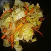 野菜のニンニク炒め