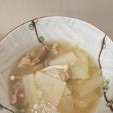 牛肉入りスープ