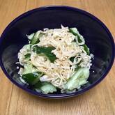 切干し大根とキュウリの和え物