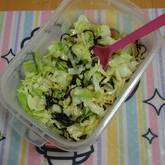 レンジキャベツ昆布和え