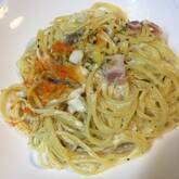 クリームソースパスタ