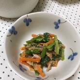 カブの葉とツナのゴマ和え