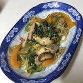 モヤシと豚肉のザーサイ炒め