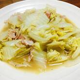 ベーコンと白菜の塩バター蒸し