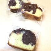 マーブル模様のチョコバナナケーキ